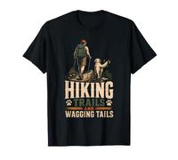 Hiking Trails Wagging Tails Dog Hiker Trail Gift Vintage T-Shirt