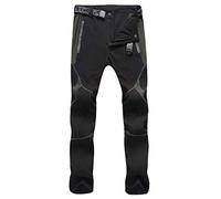 Hiking Trousers Mens Quick Dry Cargo Trousers Slim Fit Waterproof Tactical Cargo Pants Lightweight Breathable Outdoor Walking Trouser with Pockets Tracksuit Bottoms Grey