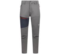 Trespass Mens Adventure Trousers Moordaars - Flat Waistband, Belt Loops, Inner Adjusters, 2 Zip Side Pockets, 1 Zip Cargo Pocket, 2 Back Pockets, Active Stretch, DWR Woven Storm Grey