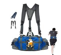 Hiking Waist Bag - Adjustable Strap Lightweight Fabric Breathable Carry System Compact Gear Organizer Secure Zipper Compartments Hands Free Outdoor Storage Solution | for Running Jogging Camping