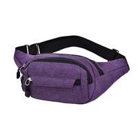 Hiking Waist Bag, Travel Bum Fanny Pack, 11.02x5.51x3.94 Inches Waterproof Running & Fashion Casual Pouch, Adjustable Straps for Dog Walking, Shopping, Camping, Outdoor Activities