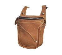 Hiking Waist Pack Leather 7" Motorcycle Riding Drop Leg Bag Design Travel Fanny Belt Waist Pack Case for Travel Outdoor(Color3)