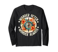 Hiking - Wander Often Wonder Always Long Sleeve T-Shirt