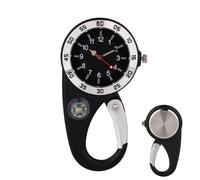 Hiking Watch Clip, Key Chain Watch - Hiking Quartz Watch with Compass and Numbers Small Watch Waterproof for Climbing, Suitable for Backpackers This Clip-on Quartz Watch is a must have for any outdoor