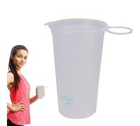 Hiking Water Bottle - 200ml Reusable Drinking Bottle | Portable Soft Folding Drink Cup, Large Mouth, For Hiking, Backpacking, Running, Camping, Mountaineering