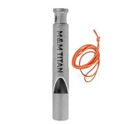 Hiking Whistle Security Pipe, Survival Pipe Made Of Titan | Details With A Rope Mount | Multifunctional Camping Tool | Sortable, Robust Survival Accessories