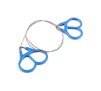 Hiking Wire Saw, Flexible Lightweight Steel Wire Saw Ring Scroll with Saw Tooth and Two Rings for Hunter Fisherman Campers Explorer
