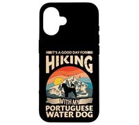 Hiking with My Portuguese Water Dog | Retro Case for iPhone 16