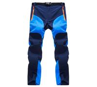 Hiking Work Trousers for Men Softshell Water Resistant Trousers with Multi Zip Pockets Men Lightweight Quick Dry Outdoor Trouser Stretch Adjustable Waist Band Pants Work Cargo Trousers Mens