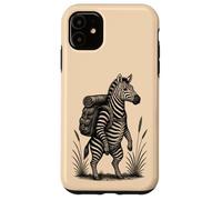 Hiking Zebra Backpacking Cottagecore Safari Wilderness Case for iPhone 11