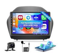 Hikity 4+64G Android 15 Car Stereo for Hyundai Tucson IX35 2010-2015 10" IPS Touchscreen Wireless Carplay Android Auto Car Radio 32-EQ GPS Navi Mirror Link Bluetooth5.0 WiFi FM RDS+ AHD Backup Camera