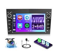 Hikity Android 13 Car Stereo for Vauxhall Astra Corsa Antara Vectra Wireless Carplay Android Auto, 2+64G 7 Inch Touchscreen Car Radio with Bluetooth GPS Navigation Rear Camera HiFi WiFi FM RDS SWC