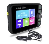 Hikity Digital DAB+ Adapter for Car Radio Android/Wince System, Radio DAB with FM Transmitter+ Bluetooth Handsfree 2.4” LCD Display with TF Play/Aux Out