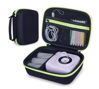 Hikkon Kids Camera Case Compatible for Hangrui/Dylanto/GREENKINDER/GKTZ/Gofunly/HiMont,Portable Kids Instant Print Camera Storage Holder Organizer Bag (Case Only) - Black