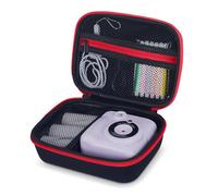 Hikkon Kids Camera Case Fit for Hangrui/Dylanto/GREENKINDER/GKTZ/Gofunly/HiMont,Portable Kids Instant Print Camera Storage Holder Organizer Bag (Case Only) - Black&Red