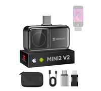 HIKMICRO Mini2 V2 Thermal Camera - iOS/Android, 256x192 IR, 512x384 SuperIR, 50° Wide Angle, 25Hz, No Battery, for Phone/Tablet/PC, USB-C/Lightning Port (Adapter Included, support iPhone 15/16)
