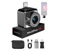 HIKMICRO Mini2Plus V2 Thermal Camera - iOS/Android, 256x192 IR, 512x384 SuperIR, Adjustable Lens, 25Hz, No Battery, for Phone/Tablet/PC, USB-C/Lightning Port (Adapter Included, support iPhone 15)