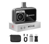 HIKMICRO MiniE Thermal Camera - iOS/Android, 96x96 IR resolution, 192×192 SuperIR Image Enhancement, 25Hz, for Phone/Tablet, Video Recording, No Battery, USB-C/Lightning(supports iPhone 15/16)