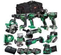 Hikoki 18V 11 Piece Combo Tool Kit with 3 x 5.0Ah Battery & Charger T4TKIT-27289