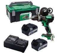 Hikoki 18V 36V Brushless Combi Drill Cordless Multi Volt Rfc 140Nm X2 5Ah + Case