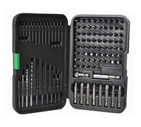 HiKOKI 705329 Drill and Driver Bit Set (102 Pieces) - Black | Includes HSS, masonry, Phillips, Pozidriv, Torx, Hex and slotted selections with magnetic holder.