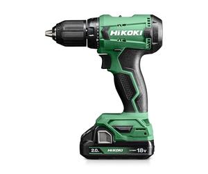 HiKOKI Akku-Bohrschrauber DS18DA (18V, Li-Ion, 50 Nm, 20-stufige Drehmomenteinstellung, LED, im Transportkoffer, INKL. 2X 2.0 Ah Akku und Ladegerät