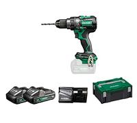 HIKOKI Akku Bohrschrauber, DS18DCWHZ, 18V, (4.0 Ah) Leerlaufdrehzahl 0-2000 min-1, Max. Festdrehmoment 140 Nm, Brushless, im HSC II