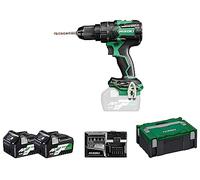 HIKOKI Akku DV36DCWRZ 13 mm Metal Screw Connector (18 V, 5.0 Ah / 36 V, 2.5 Ah - Li-ion Akku, Max. Festdrehmoment hart: 155 Nm, brushless, Accessory Type: im HSCII Koffer)