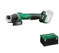 HIKOKI Akku Winkelschleifer G3613DVF, Schleifscheiben Ø: 125 mm (36V, Leerlaufdrehzahl: 3200-10000 min-1/ mit (at Modus), Antriebsspindel: M14, Brushless, HSCIII Koffer) OHNE Akku u. Ladegerät.