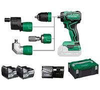 HIKOKI Battery clamp, Quick DS18DDQ (18 V, 2 x 5.0 Ah Li-ion Battery, max. Power Output time (hart): 55 Nm, 2.Gang: 0-1700 min-1, bohrfuttersp.: 1.5-13 mm) Connector (Plus). im HSC KK Offer