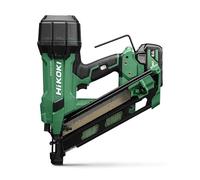 HiKOKI Battery Strip Nailer 34° - 18 V, 50-90 mm Nails - Powerful, LED Light, Brushless Motor, Air Spring Drive, Tool-Free Depth Adjustment - Includes 2 Batteries 18 V/5 Ah + Charger + System Case