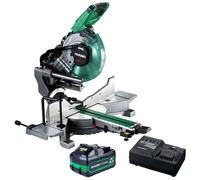 Hikoki C3610DRAW4Z 36V Brushless Mitre Saw 1 x 4.0Ah/8.0Ah Battery & Charger