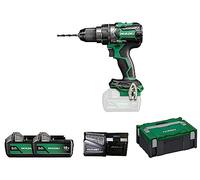 HiKOKI Cordless Drill Driver - 18V, 140Nm Torque, Brushless Motor, RFC, 13mm Quick Clamp Chuck - with 2X 5.0Ah Batteries, Box