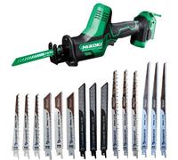 Hikoki Cr18Daj4Z Brushless Reciprocating Saw Cordless 18V Recip Bare + 15 Blades