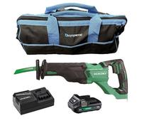 Hikoki Cr18Dblj4Z Brushless Recip Saw + X1 2Ah Battery + Charger + 21" Bag