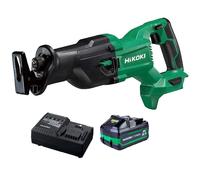 HiKOKI CR18DBW4Z 18V Reciprocating Saw with 1 x 4.0Ah/8.0Ah Battery & Charger