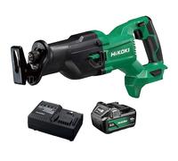 HiKOKI CR18DBW4Z 18V Reciprocating Saw with 1 x 5.0Ah Battery & Charger