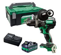 Hikoki DV18DCW2Z 18V Brushless Combi Drill 1 x 4.0Ah/8.0Ah Battery Charger, Case