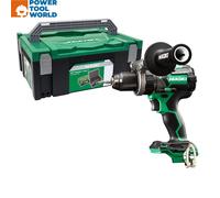 HIKOKI Akku Schlagbohrschrauber DV18DCW2Z, 13mm Metall-Schnellspannbohrfutter (18V, Max. Festdrehmoment hart: 140 Nm, Brushless, Zubehör: 1 Zusatzhandgriff, 1 HSCII Koffer, ohne Akku und Ladegerät)