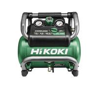 Hikoki 36V Multivolt Compressor for Jobsite Air Supply - Cordless Portable Unit for Nailers and Pneumatic Tools - Quiet Operation with Efficient Tank Recovery