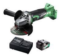 Hikoki G18DSL2W4Z 18V 115mm Angle Grinder with 1 x 2.5Ah/5.0Ah Battery & Charger