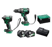 Hikoki KC18DCJAZ Kc18Dcjaz Twin Pack 18V 2 X Multi Volt Li-Ion