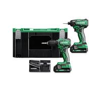 HIKOKI KC18DFXJAZ Twin Pack 18V 2 x 2.0Ah Li-ion