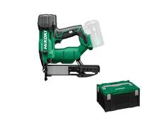 HiKOKI Battery Clamp Device - 18V 13-40mm Li-ion LED Light Tool-Free Depth Adjustment Air Spring Drive Brushless Motor Switchable Trigger - Includes Storage Case