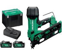 Hikoki NR1890DCAJPZ 18V Cordless Brushless 90mm First Fix 2nd Generation Framing Nailer with 2 x 5.0Ah Batteries, Charger & Case
