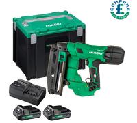 Hikoki NT1865DSAJXZ 18V BL 16G Straight Finish Nailer With 2 x 2.0Ah Batteries