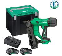 HiKOKI NV1845DAJXZ 18V BL Coil Nailer + 2 x 2.0Ah Batteries,Charger & Case