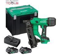 HiKOKI NV1845DAJXZ 18V BL Coil Nailer + 2 x 2.0Ah Batteries,Charger & Case