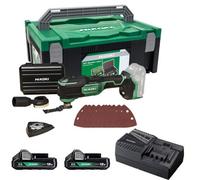 Hikoki Starlock Max Brushless 18V Multitool + Accessories X2 2Ah Battery Cv18Dma
