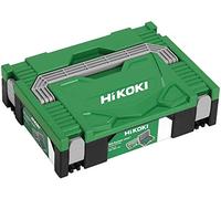 HIKOKI Transportkoffer HSC I (universelle Aufbewahrung und Transport von Zubehör und Werkzeug, stapelbar, Grün-Schwarz, inkl. Schaumstoffeinlagen, 295x395x105mm)